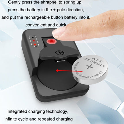 4.2V LIR2032/2450 Button Battery Universal Charger, RSC-X2-2 White, RSC-X2-2 Black