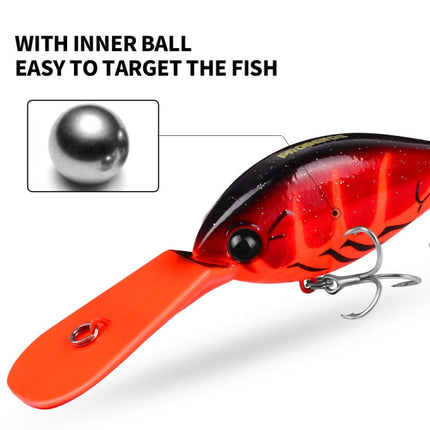 PROBEROS DW574 Bait Floating Rock Plastic Lure Small Fatty Fish Fake Bait Fishing Tackle