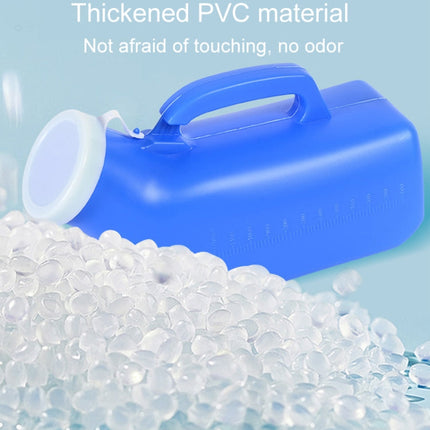 Household Mens Urinal 1200ml Plastic Potty With Lid And Smooth Mouth Urinal