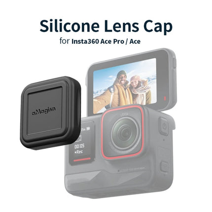 aMagisn Silicone Lens Cap Protective Cover Sports Camera Accessories, For Insta360 Ace Pro, For Insta360 Ace
