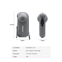For Insta360 X3 / X2 aMagisn Body Bag Mini Storage Accessories, For Insta360 X3 / X2