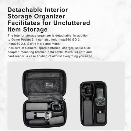 For DJI Osmo Pocket 3 aMagisn Small Organizer Bag Sports Camera Protective Accessories, For DJI Osmo Pocket 3