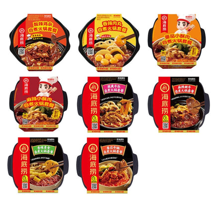 Haidilaohotpot Self-cooking Hot Pot Convenient and Delicious Instant Food, 435g Spicy Tender Beef, 435g Crispy Beef Tripe, 365g Tomato Beef Brisket, 400g Spicy Vegetarian, 275g Tomato Crispy Meat, 275g Spicy Crispy Meat, 272g Spicy Meatballs�����������...