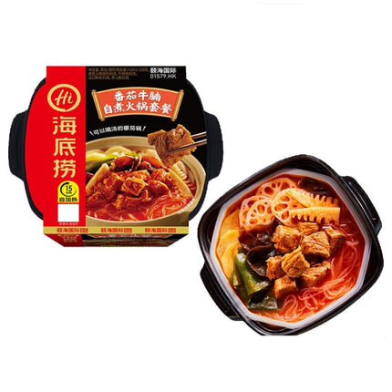 Haidilaohotpot Self-cooking Hot Pot Convenient and Delicious Instant Food, 435g Spicy Tender Beef, 435g Crispy Beef Tripe, 365g Tomato Beef Brisket, 400g Spicy Vegetarian, 275g Tomato Crispy Meat, 275g Spicy Crispy Meat, 272g Spicy Meatballs�����������...