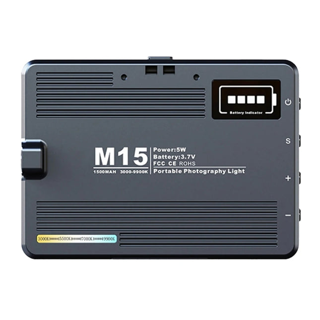 Rechargeable Pocket Light Mini Photography Light LED Outdoor Shooting Supplementary Light, Desiontal M15 3 Color Temperature, Desiontal M16 RGB