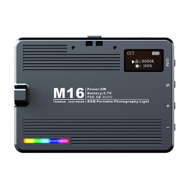 Rechargeable Pocket Light Mini Photography Light LED Outdoor Shooting Supplementary Light, Desiontal M15 3 Color Temperature, Desiontal M16 RGB