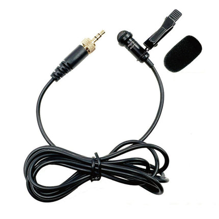 3.5mm Straight Internal Thread Plug Wireless Transmitting Lavalier Microphone, 1.5m