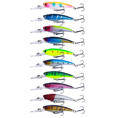 10colors /Set HENGJIA MI103 Diving Minnow Dummy Bait Biomimetic Lua Hard Lure