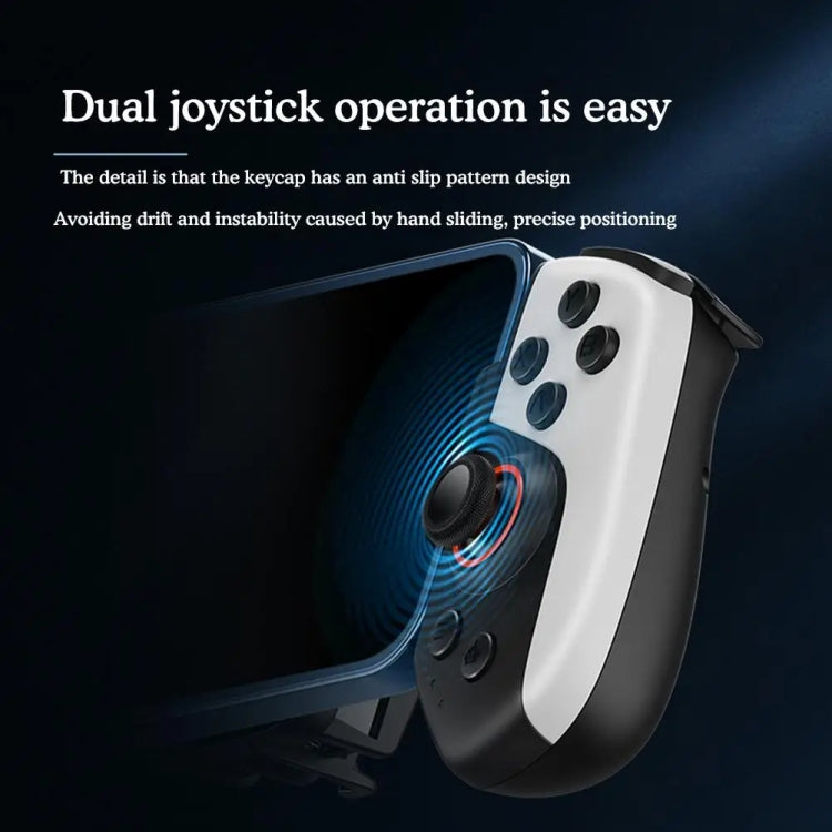 Mobile Phone Gaming Controller with Cooler & 2 Back Button Macro Programmable, JK02 Black