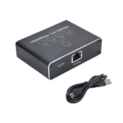 Gigabit Network Splitter Network Sharer RJ45 Network Cable Splitter, 1 To 3, 1 To 4