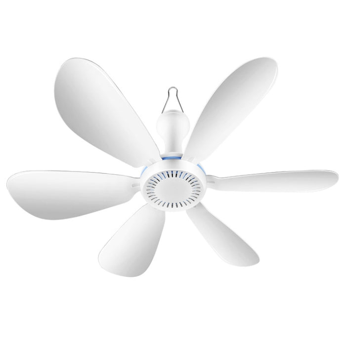 USB Home Dormitory Mute High Wind Power Mini Fan Six Blade Small Ceiling Fan, Style: Single Fan
