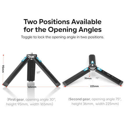 aMagisn AM11 Metal Desktop Tripod Mini Sports Camera SLR Accessories