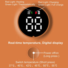 18W 6000mAh Baby Bottle Warmer With Digital Display 6 Levels Temperature Adjustment, NNQ-2