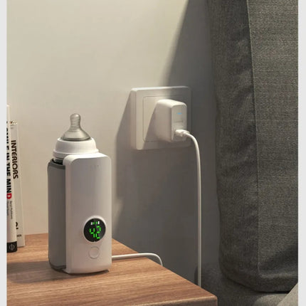 18W 6000mAh Baby Bottle Warmer With Digital Display 6 Levels Temperature Adjustment, NNQ-2