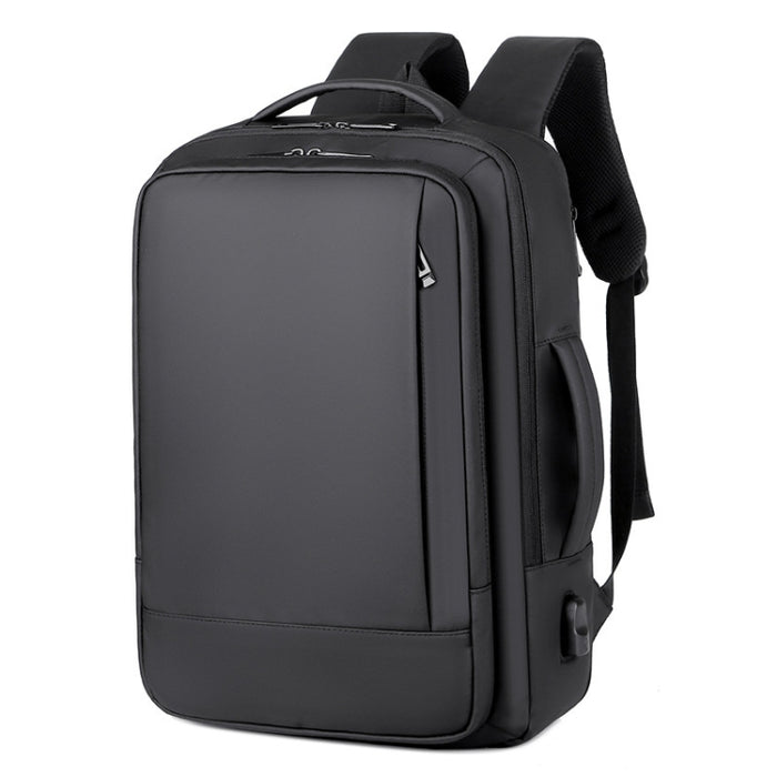 Expandable Business Waterproof Laptop Backpack With USB Port