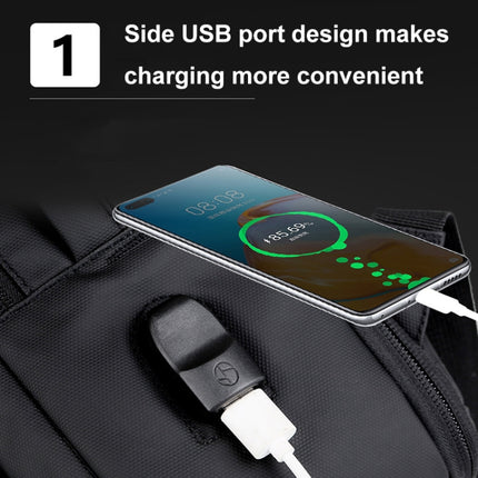 Expandable Business Waterproof Laptop Backpack With USB Port
