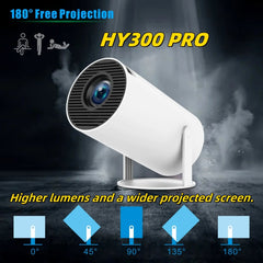 HY300 PRO Smart Projector Android 11.0 System 120 Lumen Portable Projector, EU Plug, US Plug, UK Plug, AU Plug