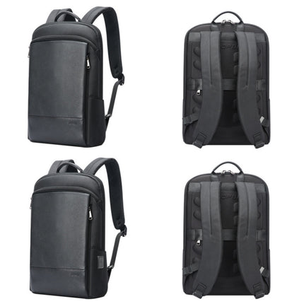 Bopai First-Layer Cowhide Business Commuter Waterproof And Lightweight Laptop Backpack, 61-122721