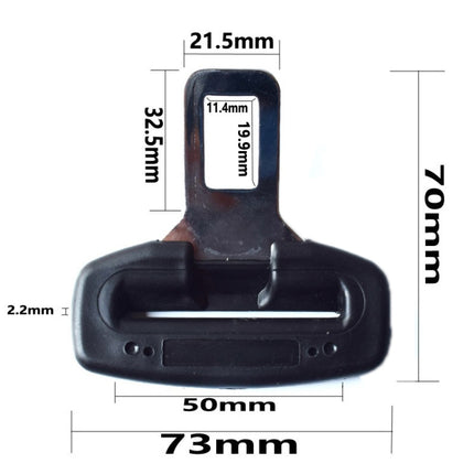 Car Seat Belt 2.1 Curved Lock Tongue Male Buckle Accessories