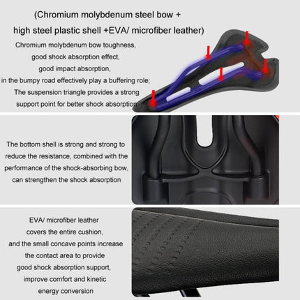 TOSEEK Mountain Bike Saddle Road Bicycle Seat Accessories