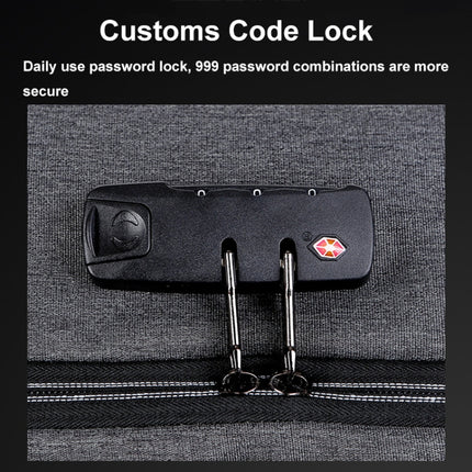Large Capacity Password Lock Anti-Theft Laptop Backpack With USB Port, 16 inch