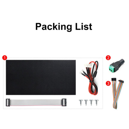 Waveshare RGB Full-color LED Matrix Panel, 5mm Pitch, 64x32 Pixels, Adjustable Brightness, 25848