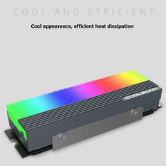 COOLMOON CM-M2A M.2 2280 Solid State Drive Cooler 5V ARGB Hard Drive Heatsink, CM-M2A