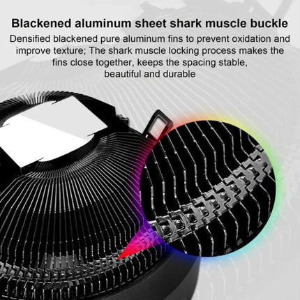 COOLMOON CPU Cooler Desktop Computer Auto Color Change Multi-Platform Mute Cooling Fan, CM-BF-RGB