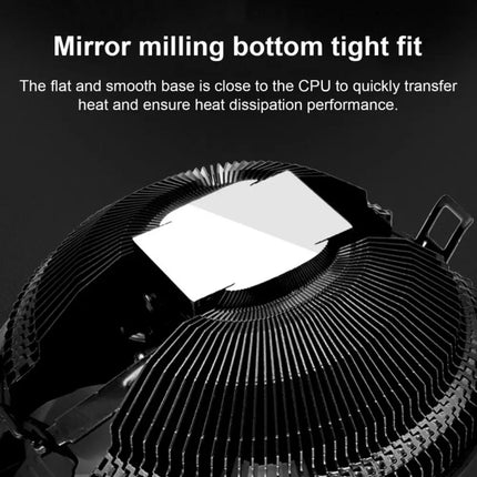 COOLMOON CPU Cooler Desktop Computer Auto Color Change Multi-Platform Mute Cooling Fan, CM-BF-RGB