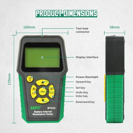 DUOYI DY223 Electrical Vehicle Voltage Testing And Fault Diagnostic Instrument