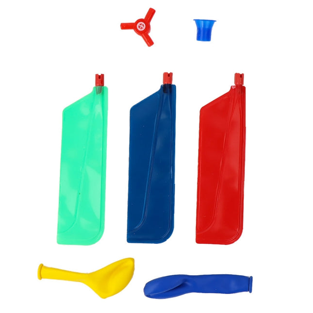 Homemade Propeller Balloon Helicopter Pupils Manual DIY Science Technology Invention Toy, DIY Propeller Balloon Helicopter
