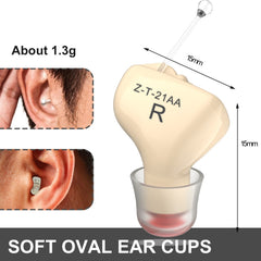 1pair  Invisible In-Ear Hearing Aid Sound Amplifier For The Elderly And Hearing Impaired