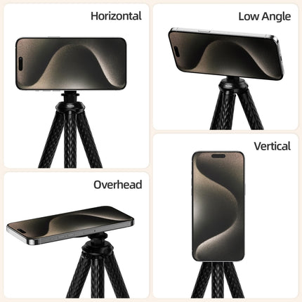 TELESIN P3-FM-02 Flexible Magnetic Suction Mobile Phone Tripod Magsafe Octopus Desktop Fixed Bracket