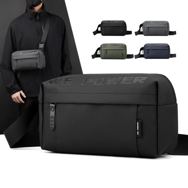 WEPOWER Men Casual Single Shoulder Crossbody Bag Functional Style Chest Bag
