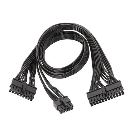 For EVGA 10Pin / 18Pin To 24Pin Flat Cable Module Cable Graphics Card Block Cord, 60cm For EVGA
