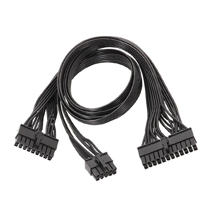 For EVGA 10Pin / 18Pin To 24Pin Flat Cable Module Cable Graphics Card Block Cord, 60cm For EVGA
