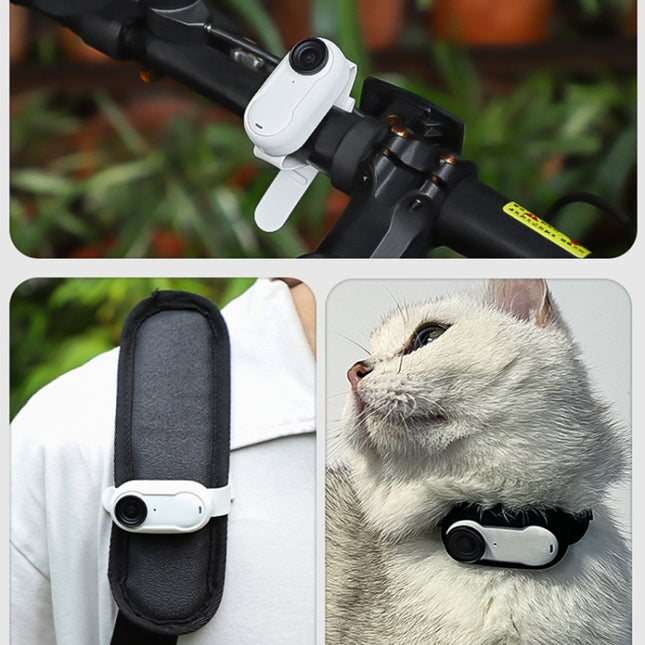 For Insta360 GO 3 / 3S Sunnylife IST-Q9335 Camera Silicone Case Wristband Bicycle Strap Expanding Accessories