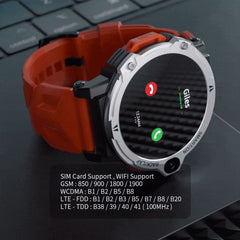 LOKMAT APPLLP6 PRO 1.54-inch 4G+64G Android 8.1 Dual-camera Independent Card Smart Watch