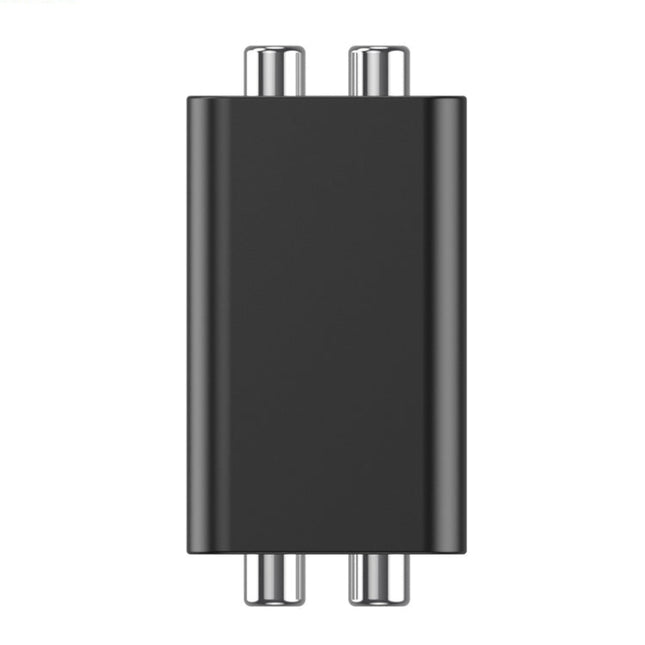 RCA Audio Ground Loop Isolator Anti-Interference Noise Reducer Eliminate Current Sound Bluetooth Receiver, Square, Ellipse