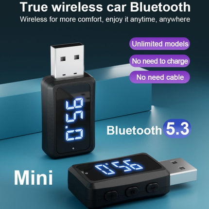 T60 Bluetooth 5.3 Audio Receiver Transmitter Car Radio USB FM Bluetooth Receiver, T60 2 in 1