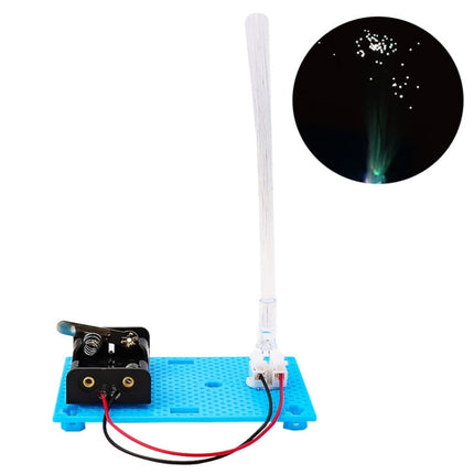 Colorful Fiber Optic Light Children Handmade Science Fun Invention DIY Assembly Model Material Kit, Colorful Fiber Optic Light