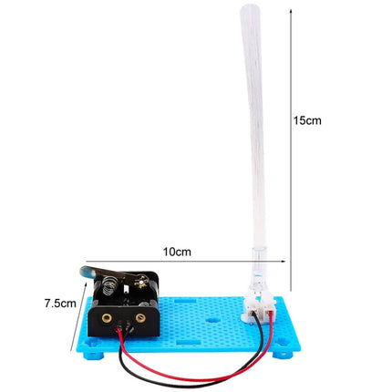 Colorful Fiber Optic Light Children Handmade Science Fun Invention DIY Assembly Model Material Kit, Colorful Fiber Optic Light