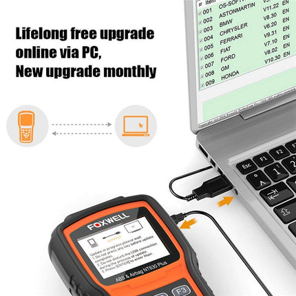 FOXWELL NT630 Plus OBD2 Scanner SRS ABS Code Reader SAS OIL EPB Reset Diagnostic, FOXWELL NT630 Plus