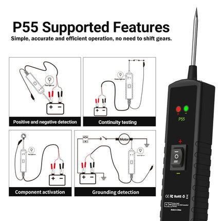 Automotive Electrical Circuit Tester System Short Circuit Tracking Positioning Diagnostic Instrument, P55