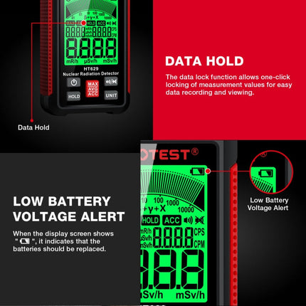 HABOTEST Nuclear Radiation Pollution Radioactive Marble Detector