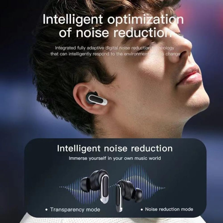 V8 Smart Color Screen Touch ANC Active Noise Reduction Wireless Bluetooth Earphones