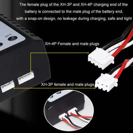 ImaxRC 7.4V/11.1V 2S/3S Model Aircraft Drone Lithium Battery Intelligent Balance Charger, US Plug