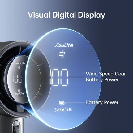 JisuLife FA53 Pro 1 High-speed Powerful Cooling Handheld Small Fan Mini Portable USB Rechargeable Desktop Fan