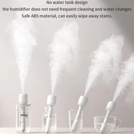 JisuLife JB07 Wireless High Mist Portable Humidifier, No Water Tank, White 1100mAh, White 2200mAh