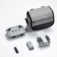 For DJI Mini 4 Pro Baona BN-H016 Portable Waterproof Crossbody Drones Storage Bag, Grey, Black